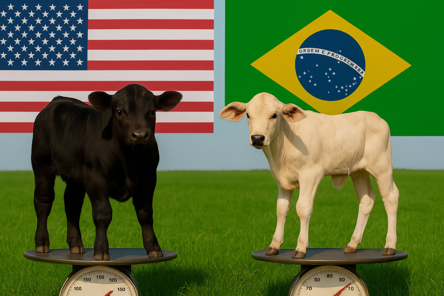 Por que uma vaca nos EUA entrega mais que 3 no Brasil?